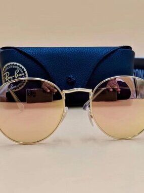 Ray-Ban 3447 Round Metal Mirror Sunglasses 50MM